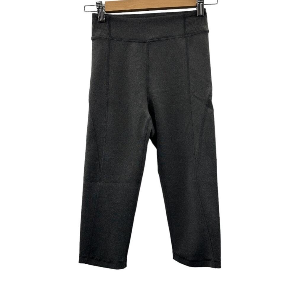 Ivy Park Heather Gray High‎ Rise Capri Length Leggings Size XS